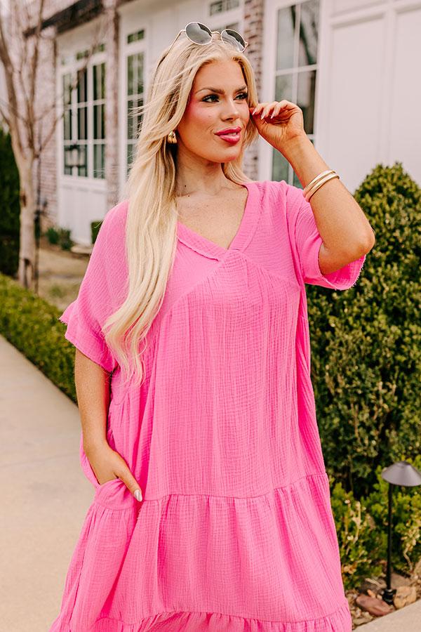 Impressions Keeping It Simple Midi In Pink Curves