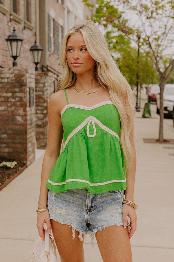 impressions Key Largo Cutie Linen-Blend Top