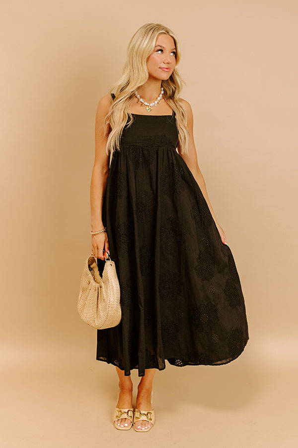 impressions Kind Soul Embroidered Midi Dress