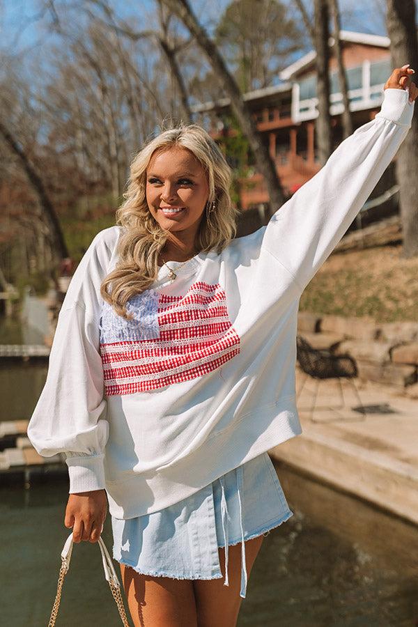 impressions Lakefront Liberty Oversized Sweatshirt