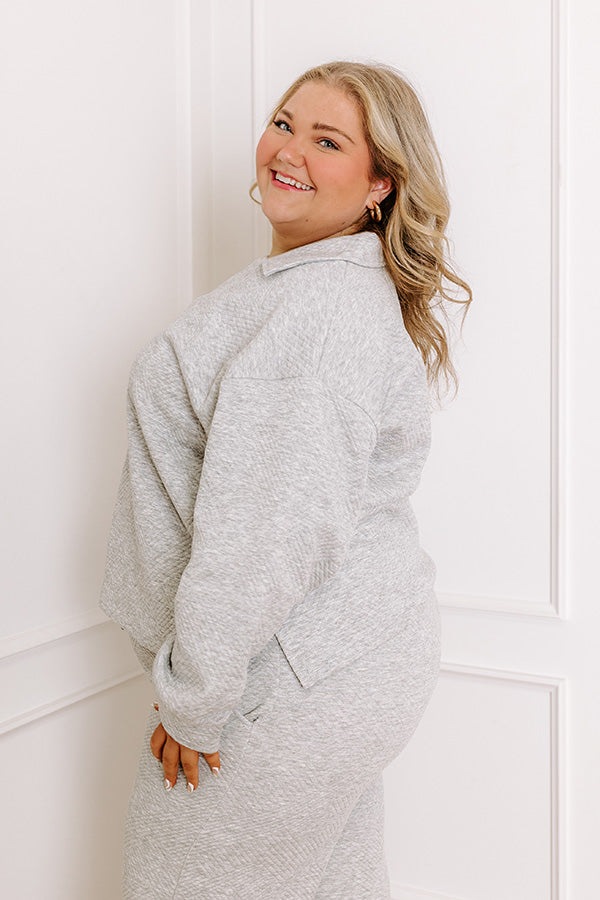 Impressions Lattes First Sweatshirt In Grey Curves