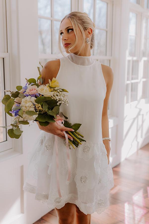 impressions Love At First Kiss Organza Mini Dress