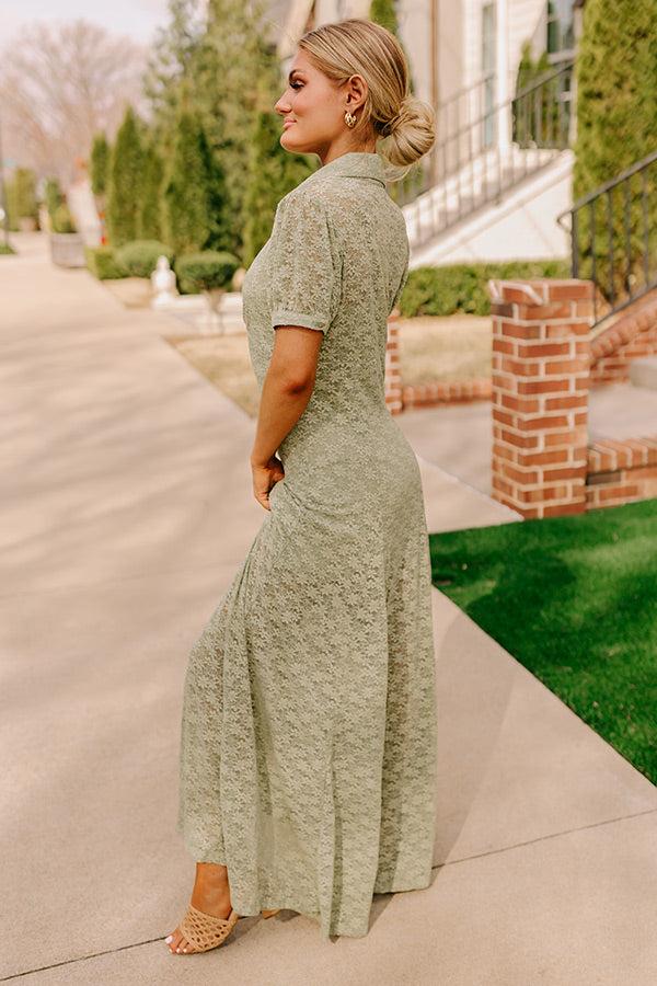 Impressions Lovely Details Lace Maxi Dress