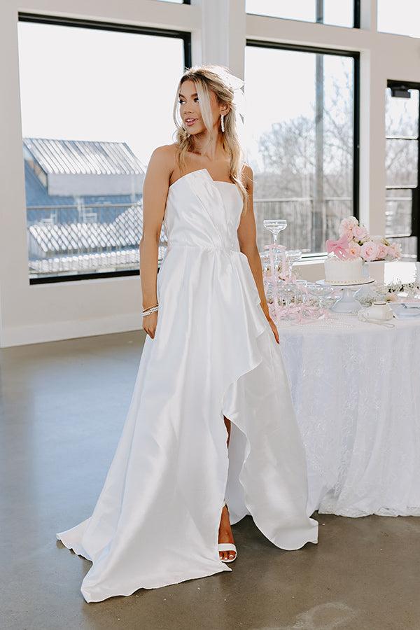 Impressions Lovely Moment Satin Maxi Dress