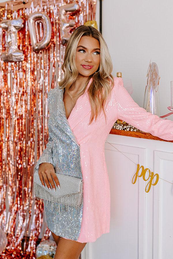 Impressions Lucky Ones Sequin Blazer Dress