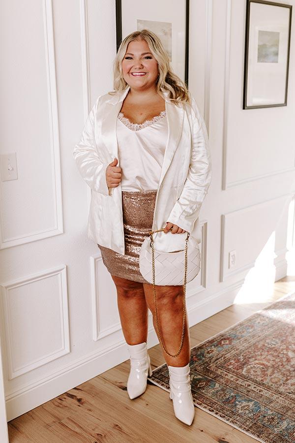 impressions Luxe Moment Sequin Skirt Curves