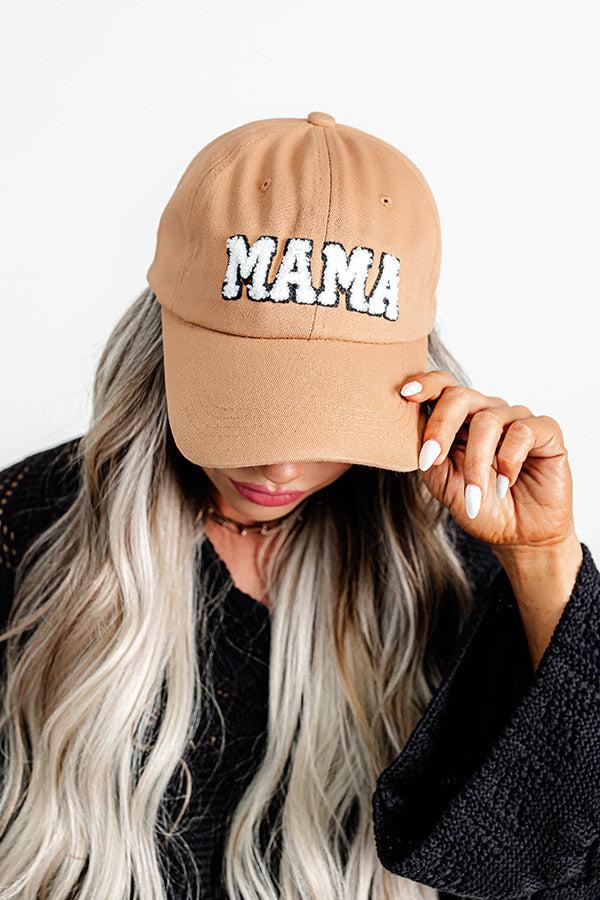 impressions Mama Sherpa Letter Baseball Cap