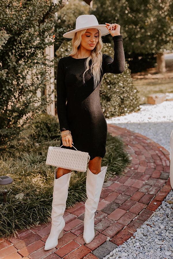 Impressions Manhattan Chic Knit Sweater Dress