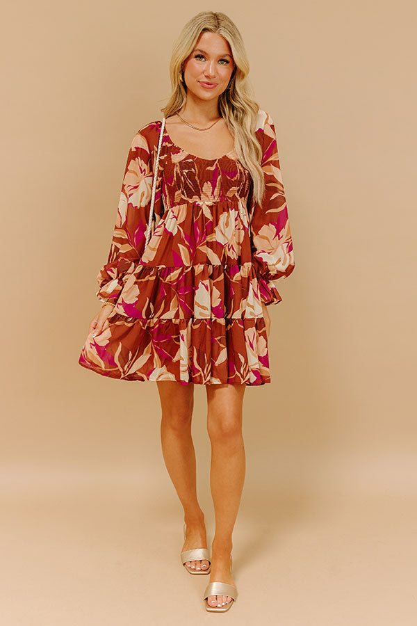 Impressions Meadow Melody Floral Mini Dress