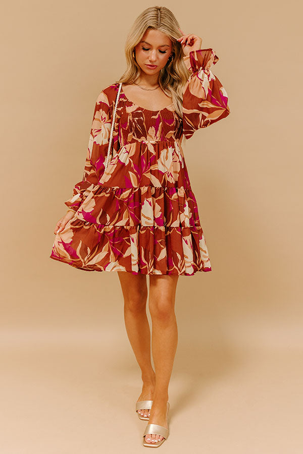 impressions Meadow Melody Floral Mini Dress