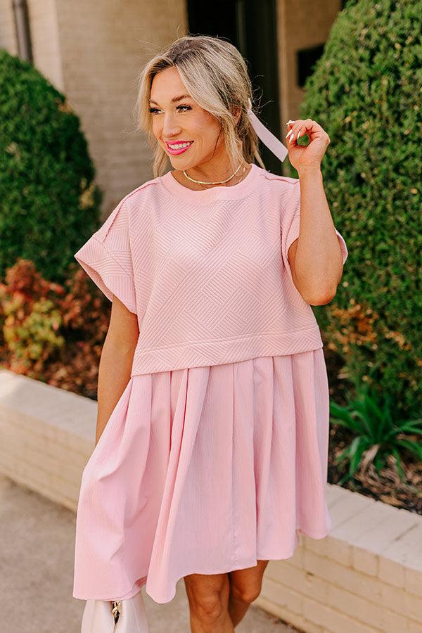 impressions Myrtle Beach Brunch Mini Dress in Pink