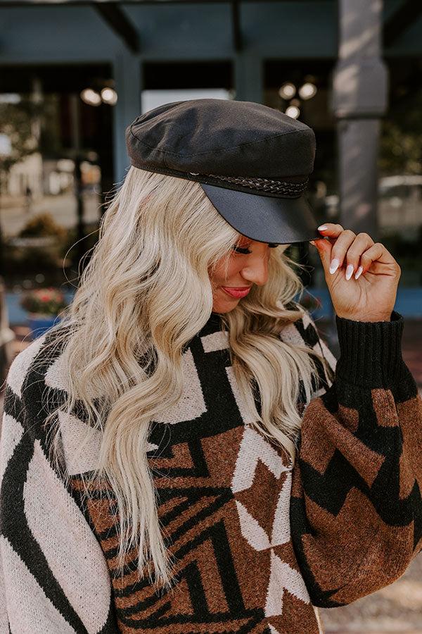 impressions NYC Bound Cabbie Hat in Black