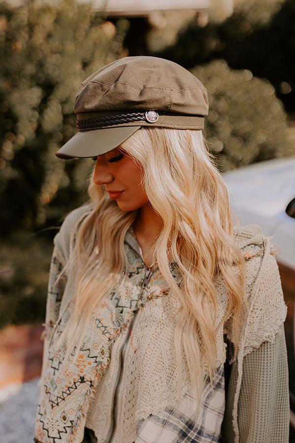 impressions NYC Bound Cabbie Hat in Olive