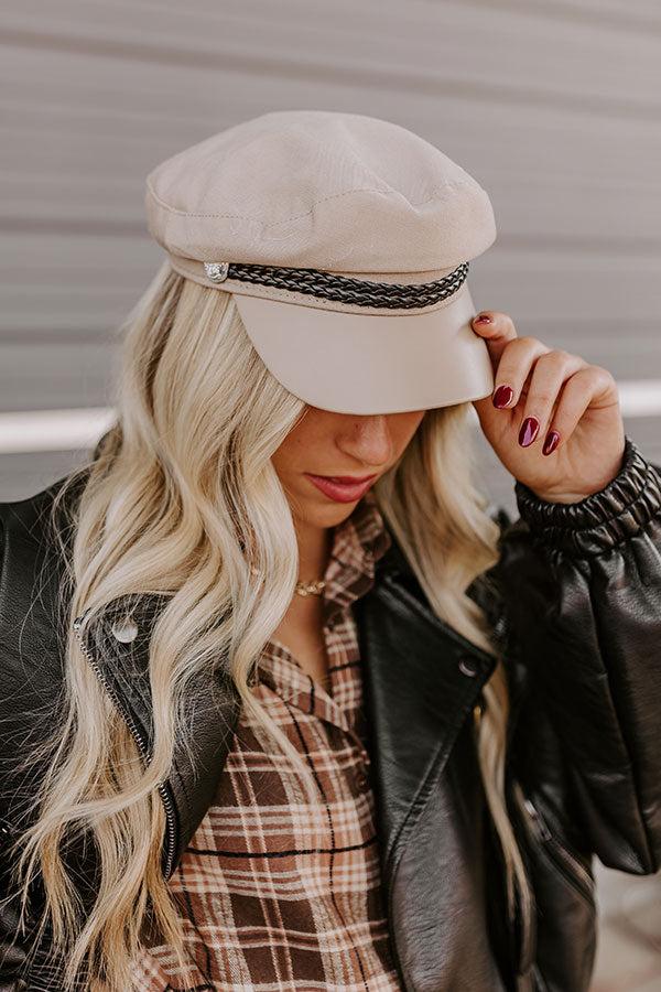 Impressions NYC Bound Cabbie Hat In Warm Taupe