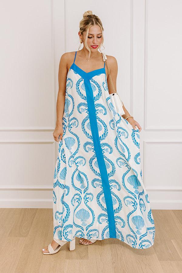 impressions Oceanside Bliss Floral Maxi Dress