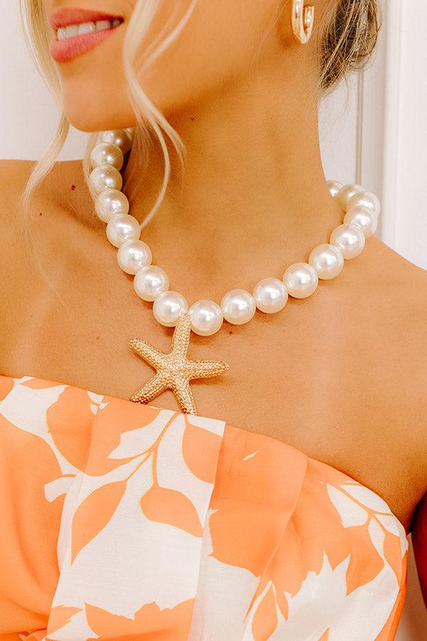 impressions Oceanside Dream Faux Pearl Necklace