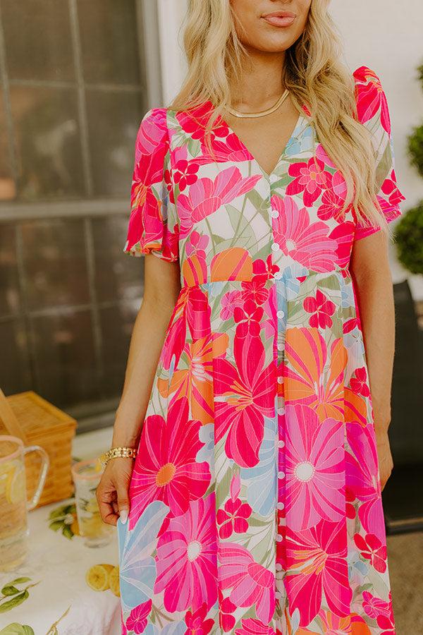 Impressions Paradise Garden Floral Maxi Dress