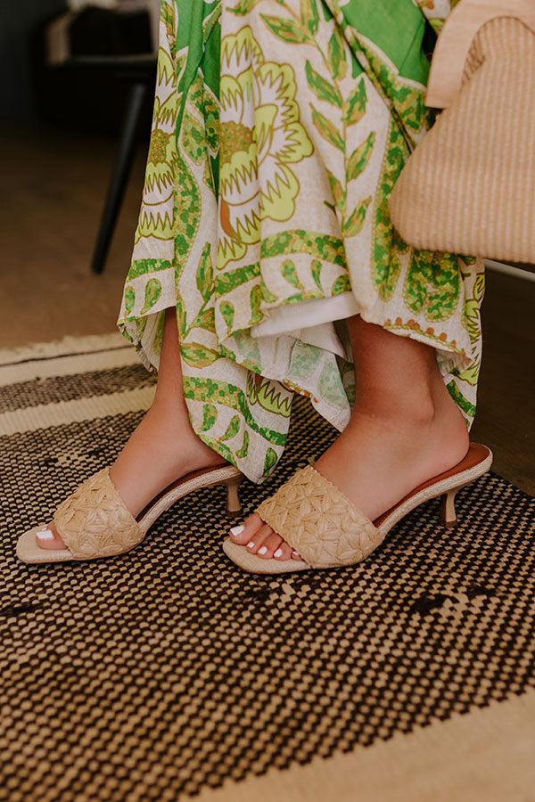 impressions Party In Paradise Raffia Woven Heel