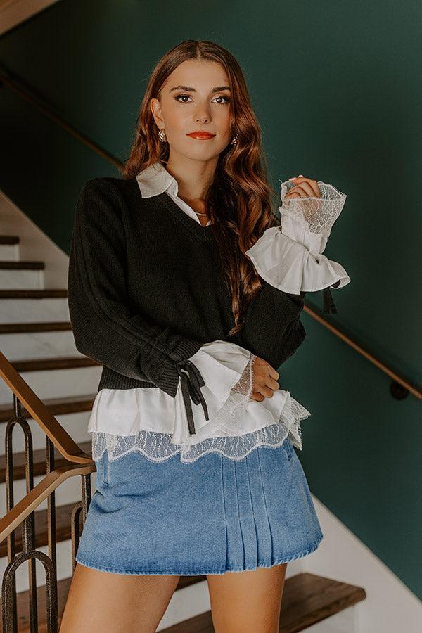 Impressions Passport To Paris Knit Top