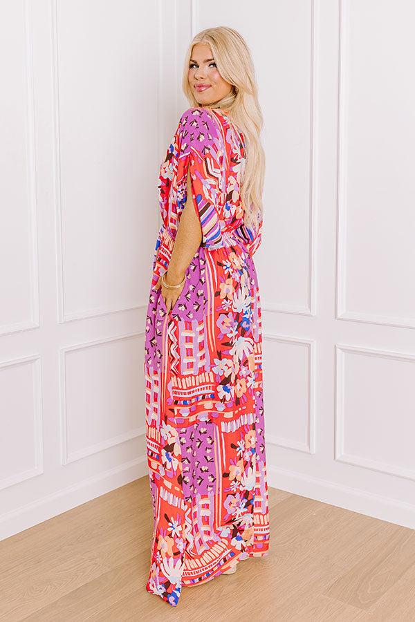 Impressions Peace And Petals Maxi Dress Curves