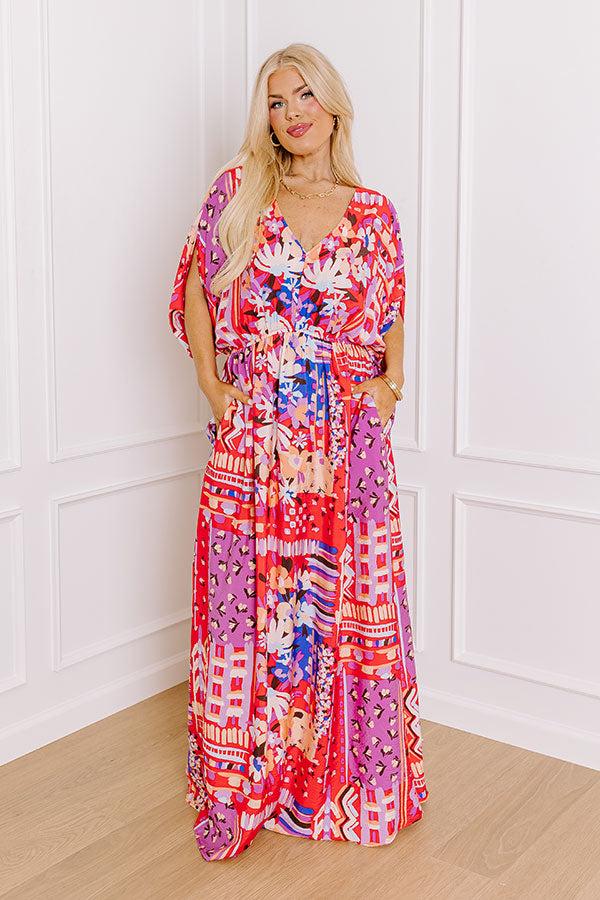 impressions Peace and Petals Maxi Dress Curves