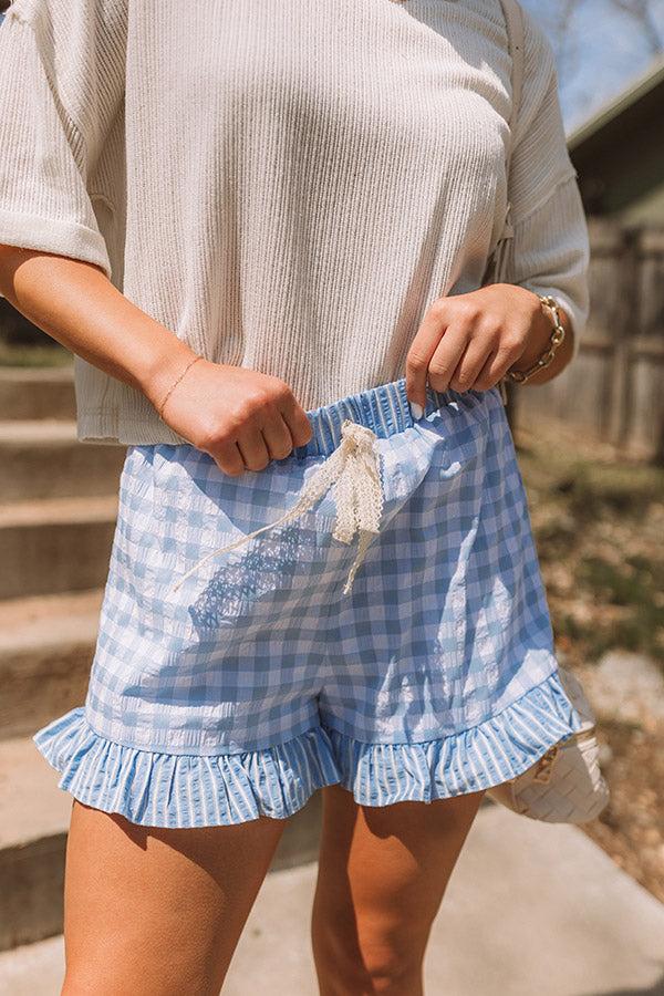 Impressions Picnic Chic High Waist Gingham Shorts