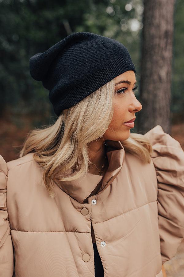 Impressions Playlist On Repeat Beanie In Black