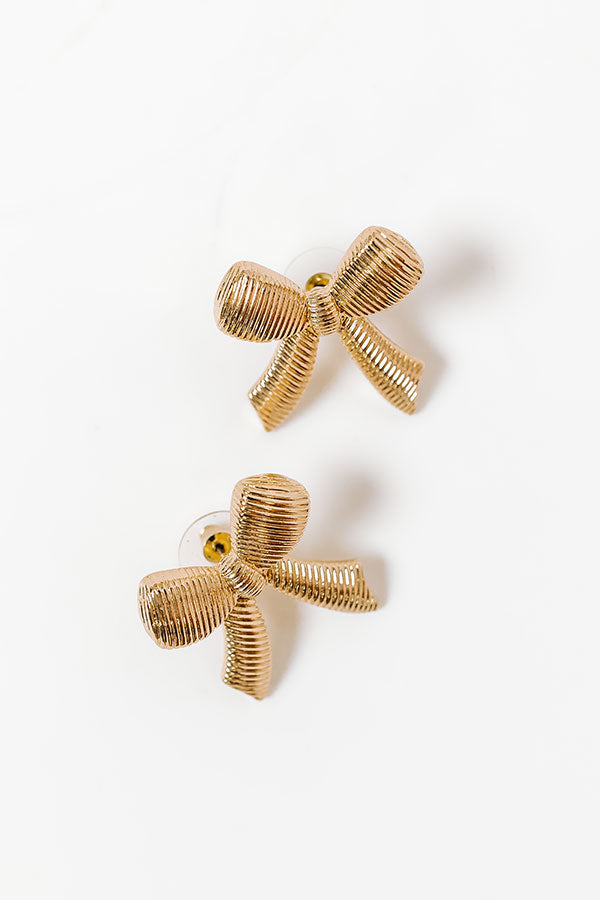 Impressions Pretty Little Bow Earrings