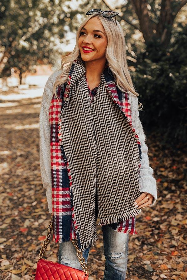 Impressions Pumpkin Patch Please Plaid Scarf