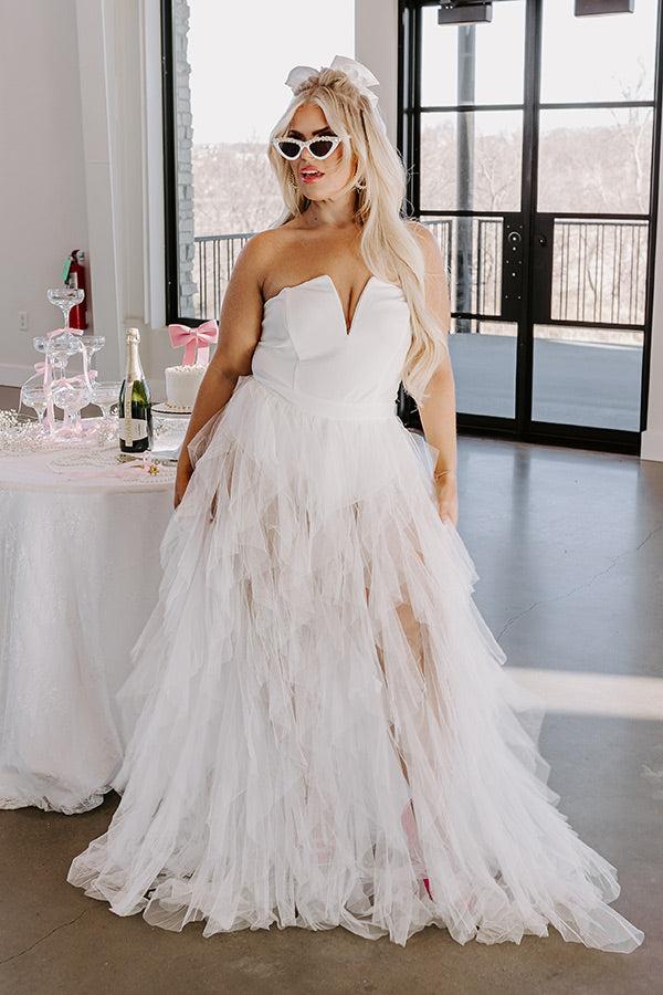 Impressions Radiant Runway Tulle Maxi Dress