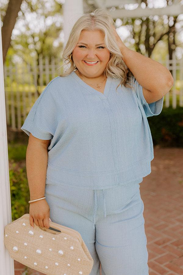 Impressions Ready For Vacay Knit Top Curves