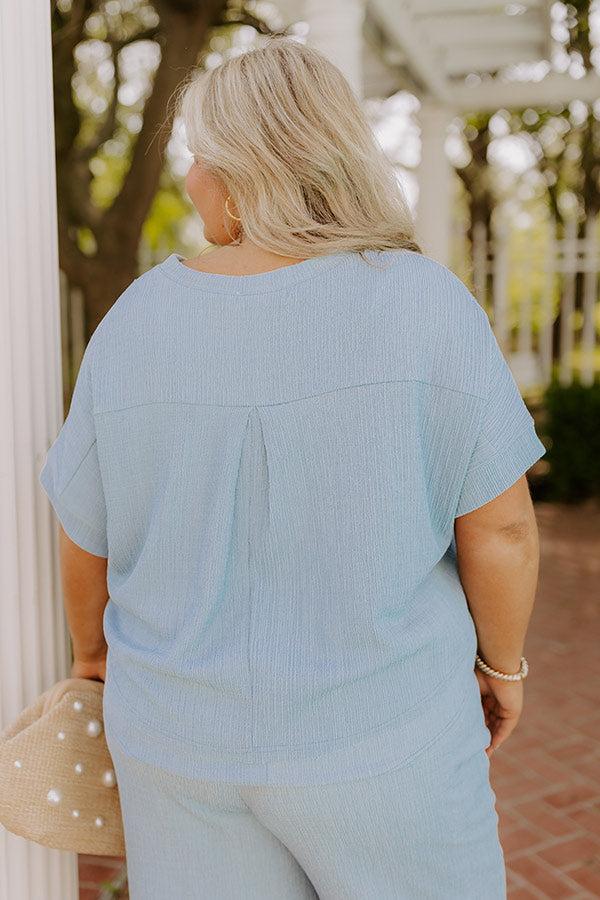 Impressions Ready For Vacay Knit Top Curves