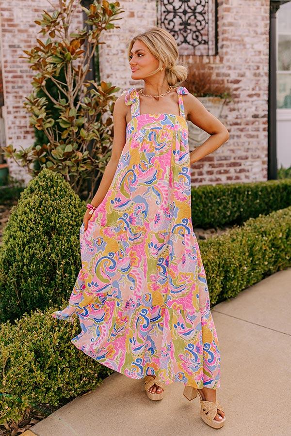 impressions Resort Radiance Paisley Maxi Dress
