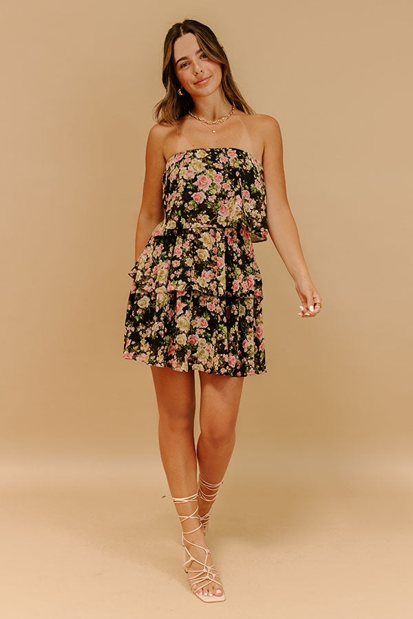 Impressions Romantic Feels Floral Mini Dress
