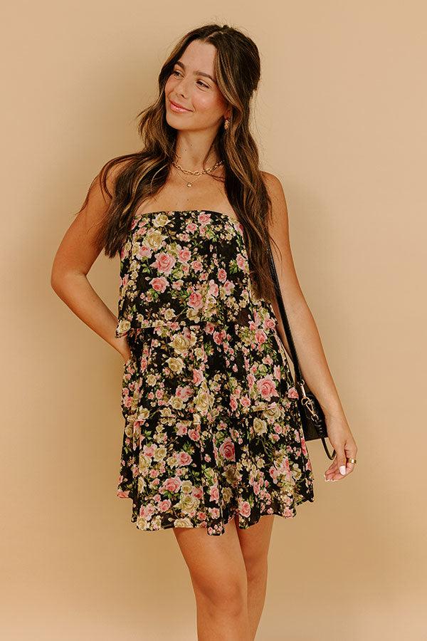 Impressions Romantic Feels Floral Mini Dress