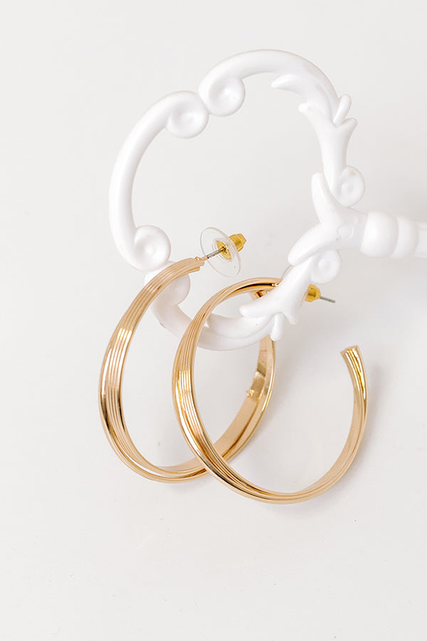 impressions Sassy and Sweet Hoop Earrings