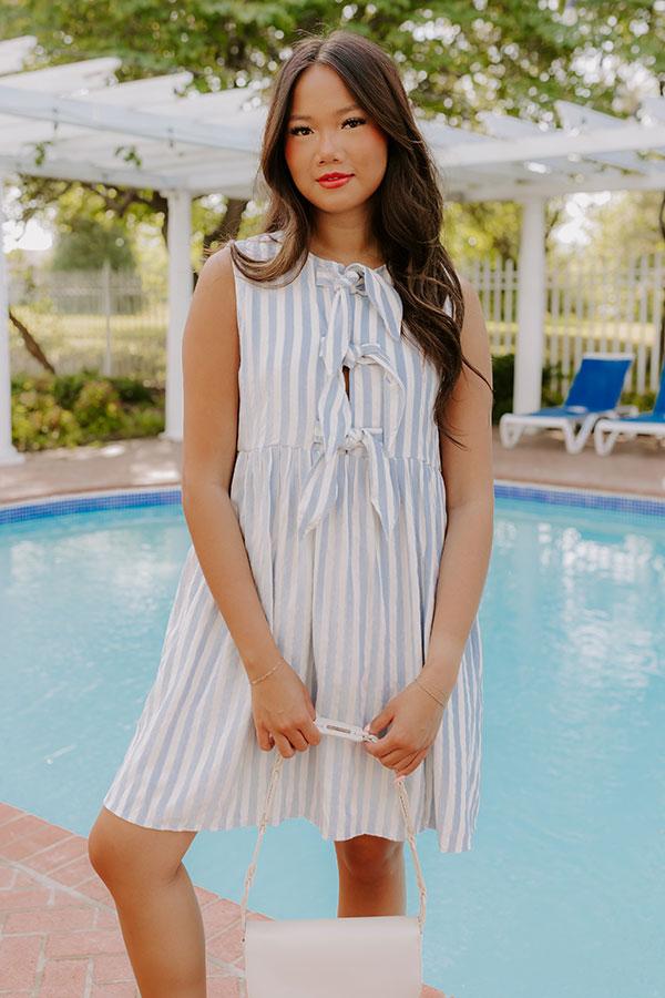 Impressions Seaside Escape Stripe Mini Dress