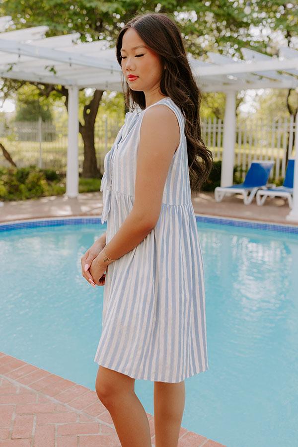 Impressions Seaside Escape Stripe Mini Dress