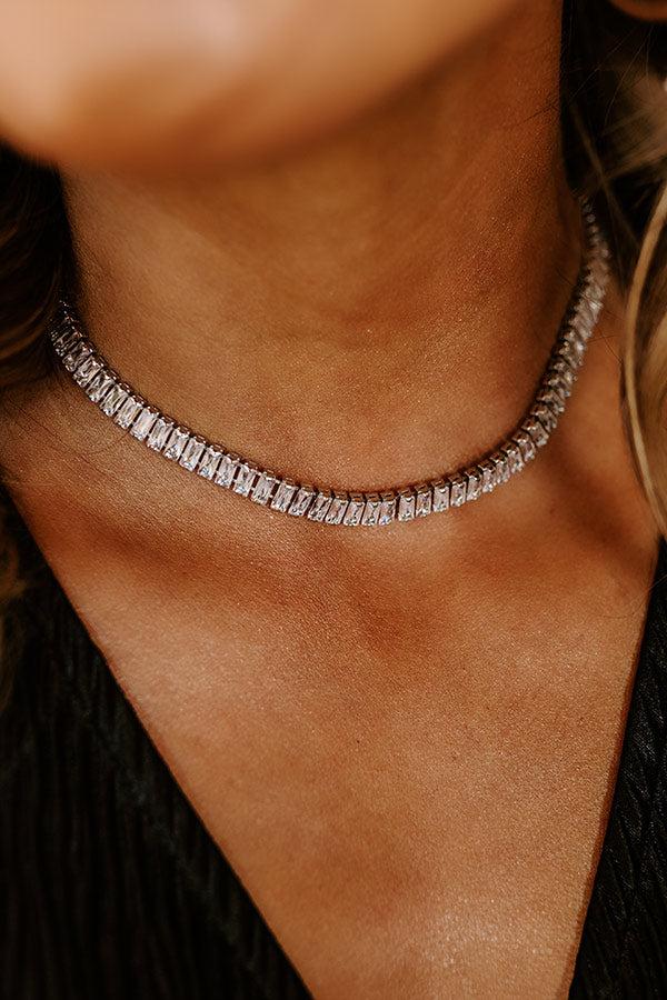 Impressions Shimmering Nights Necklace In Silver