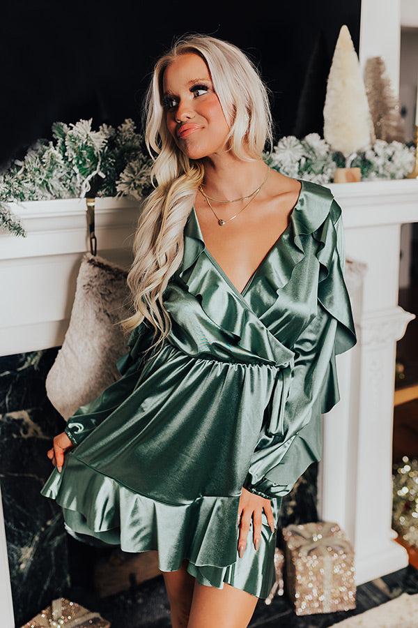 Impressions Simple & Elegant Satin Mini Dress