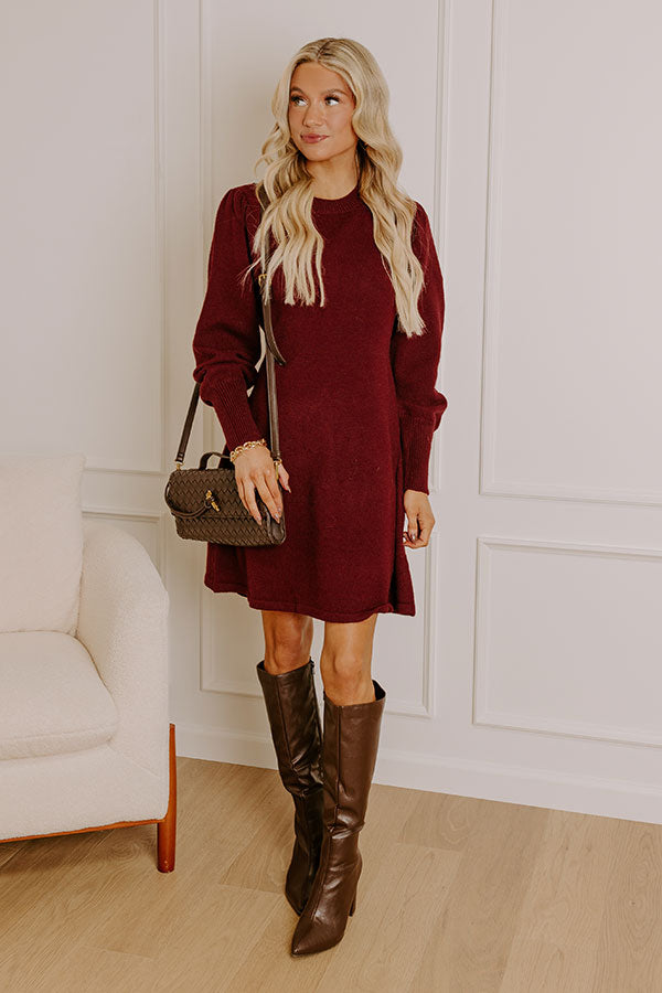 impressions Social Gathering Sweater Mini Dress