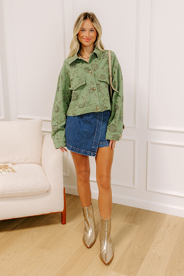 Impressions Soho Views Floral Eyelet Jacket