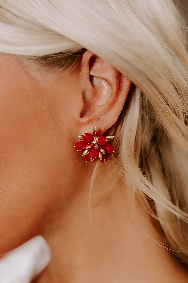 Impressions Spotlight Darling Earrings In Red