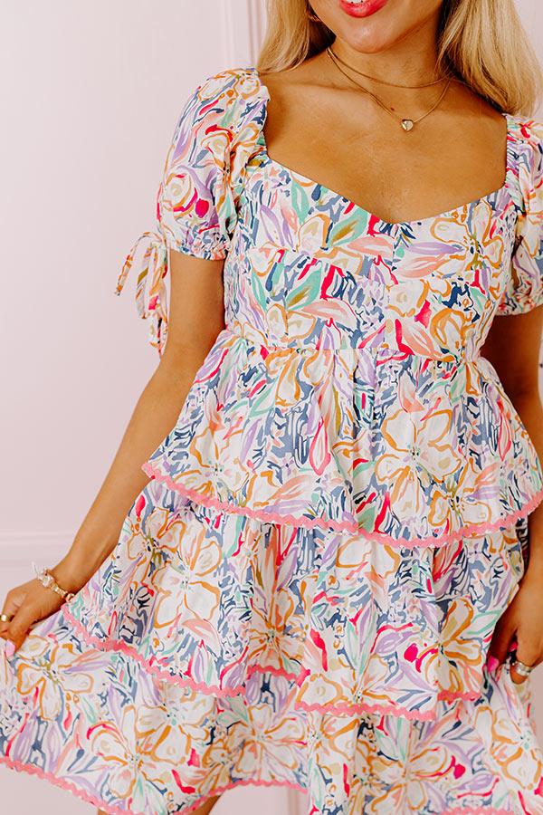 Impressions Springtime Chic Tiered Mini Dress