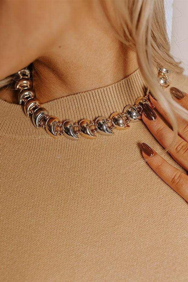 impressions Statement Staple Necklace in 2 Tone