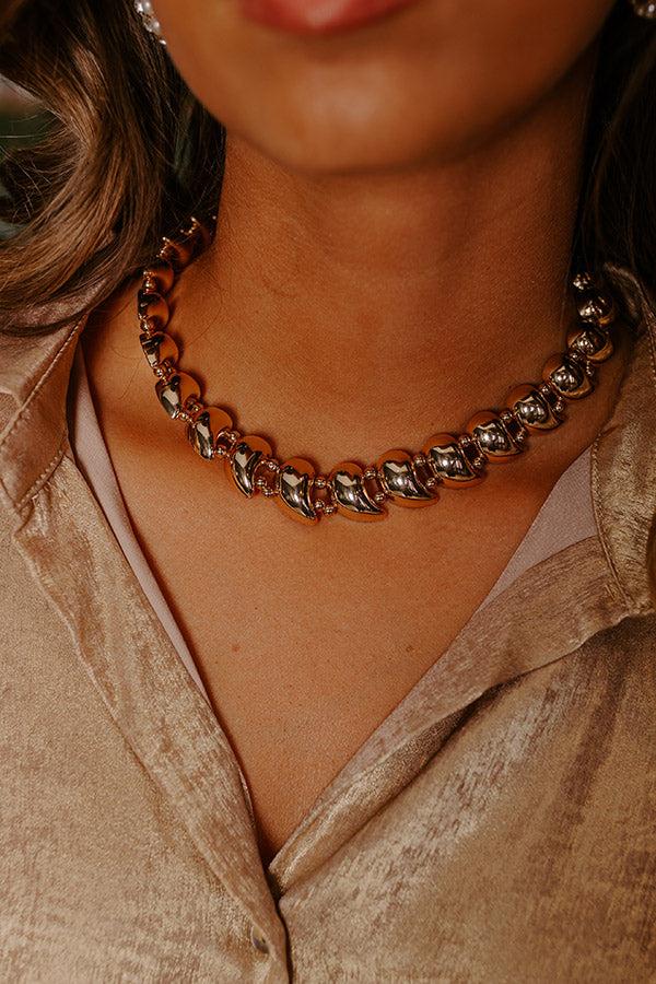 impressions Statement Staple Necklace in Gold
