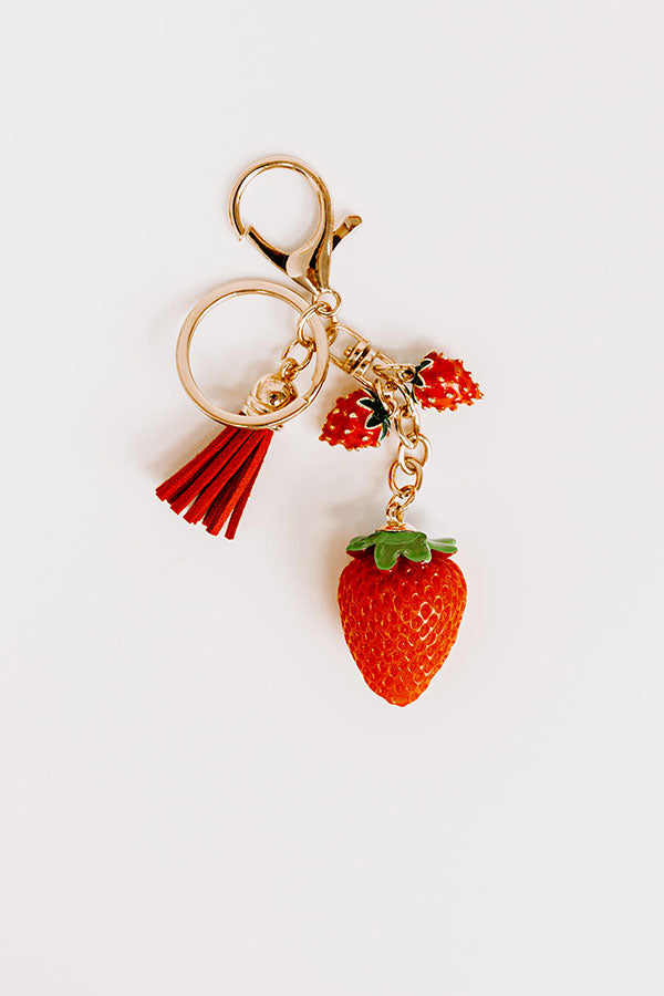 Impressions Strawberry Kisses Keychain Bag Charm