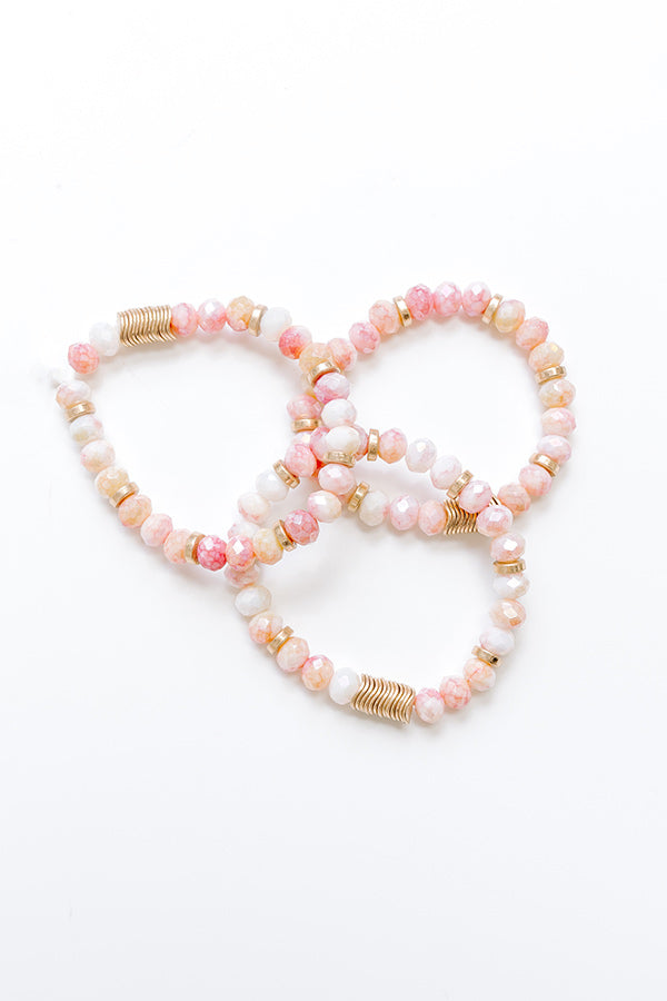 impressions Subtle Shimmer Stretch Bracelet Set
