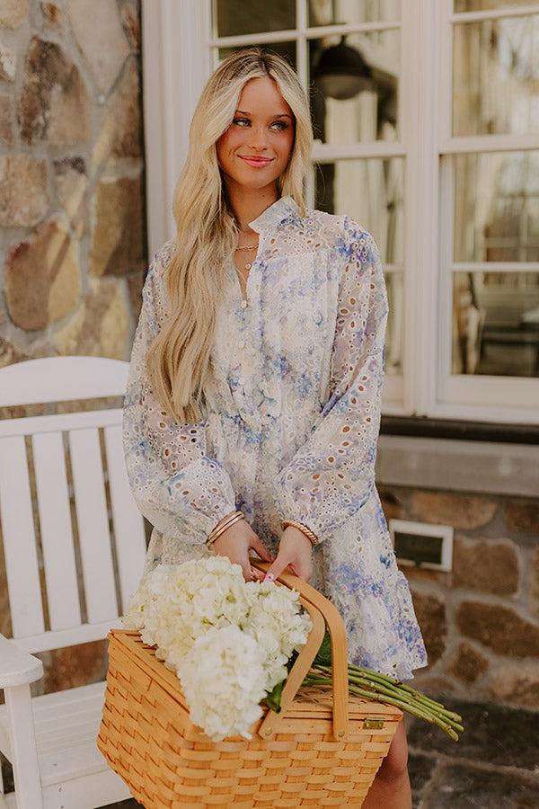 impressions Sunday in St. Cloud Eyelet Mini Dress