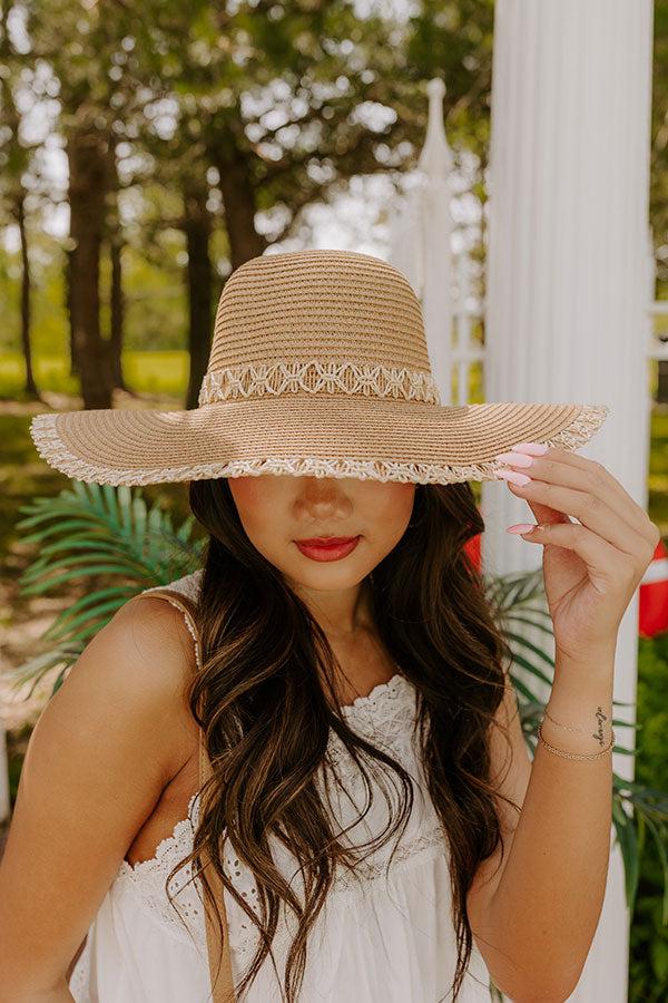 Impressions Sunny Views Raffia Woven Hat In Tan